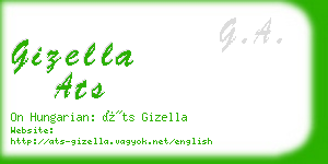 gizella ats business card